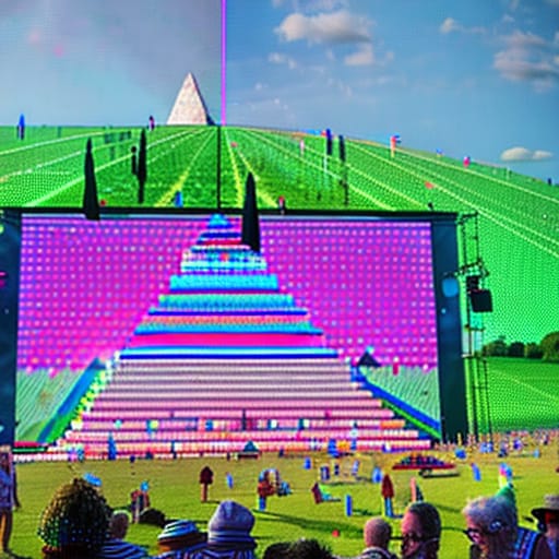 Experience David Hockney's Mind-Blowing AI Masterpiece on Glastonbury's Pyramid Stage, Witnessed by Millions